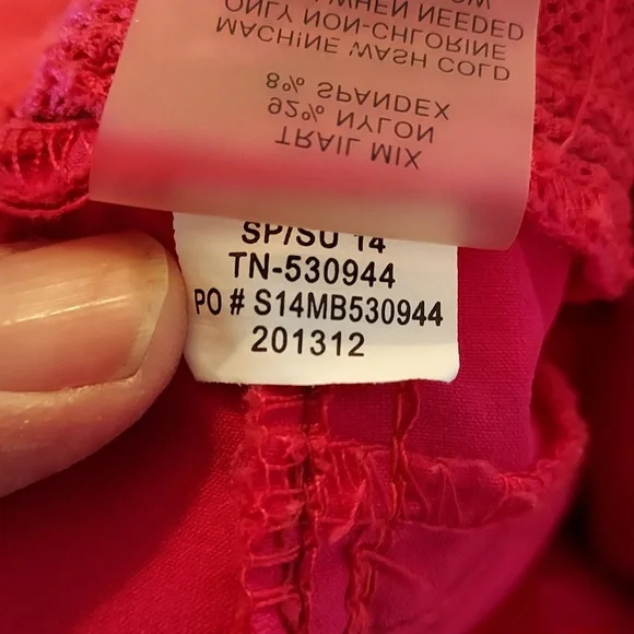 Title Nine Women's Pants Trail Mix Hot Pink Nylon Hiking Outdoor Capris 2 - Picture 12 of 12